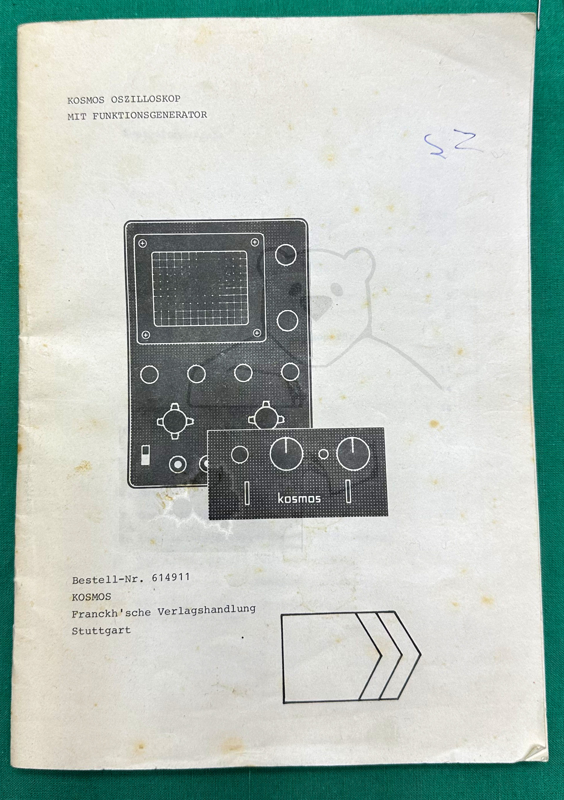 Kosmos Elektronik Oszilloskop mit Funktionsgenerator Bausatz, Experimentieranleitung